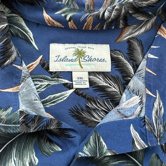 Island Shores Button Up Short Sleeve Shirt  Size XXL - Picture 2 of 7